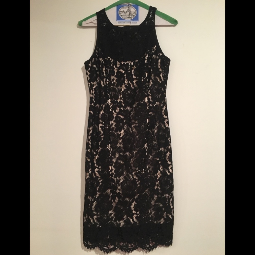 Ann Taylor Black Lace Dress